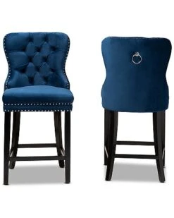 Baxton Studio Howell 2pc Counter Stool Set Home