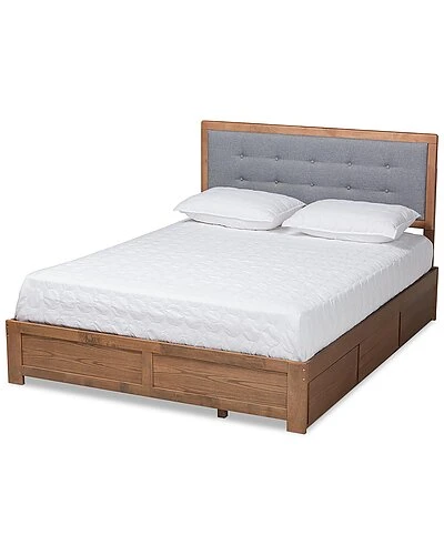 Baxton Studio Lene King 3-Drawer Platform Storage Bed Home