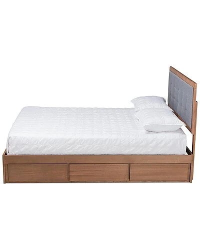Baxton Studio Lene King 3-Drawer Platform Storage Bed Home - Image 3
