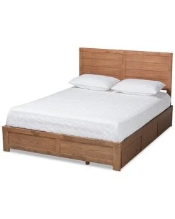 Baxton Studio Lisa Full 3-Drawer Platform Storage Bed Home