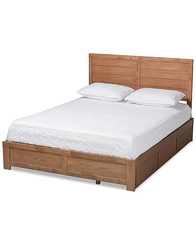 Baxton Studio Lisa Full 3-Drawer Platform Storage Bed Home