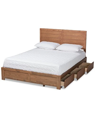 Baxton Studio Lisa Full 3-Drawer Platform Storage Bed Home - Image 2