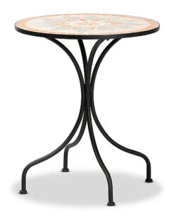 Baxton Studio Talise Ceramic Tile Outdoor Dining Table Home