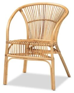 Baxton Studio Murai Rattan Dining Chair Home