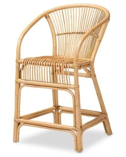 Baxton Studio Murai Rattan Counter Stool Home