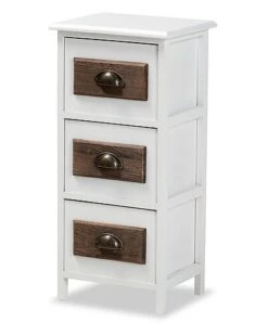 Baxton Studio Fanning Modern Contemporary 3-Drawer Storage Unit Home