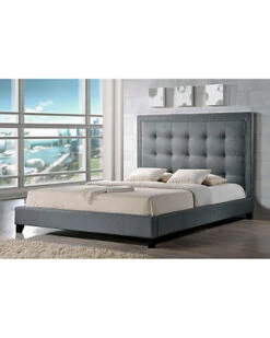 Baxton Studio Hirst King Platform Bed Home
