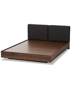 Baxton Studio Iselin Queen Storage Platform Bed Home