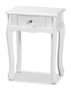 Baxton Studio Peterson 1-Drawer Nightstand Home