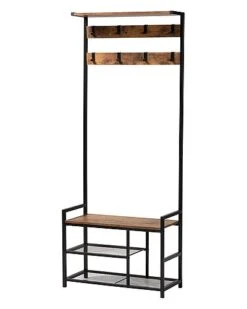 Baxton Studio Edan Modern Industrial Freestanding Coat Hanger Home