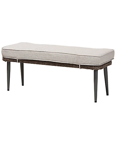 Baxton Studio Lillian 5pc Woven Rattan Outdoor Patio Set Home - Image 2